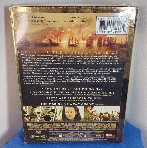 John Adams HBO Mini-Series 3-Disc DVD Set 2008 Paul Giamatti *Brand New Sealed - Picture 3 of 6